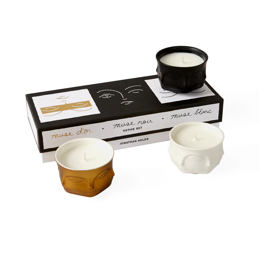 MUSE VOTIVE CANDLE SET OF 3