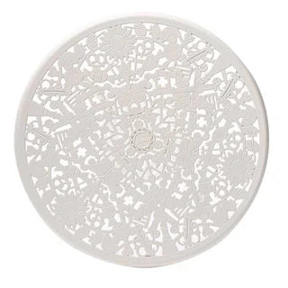 Industry Aluminum Round Table - White