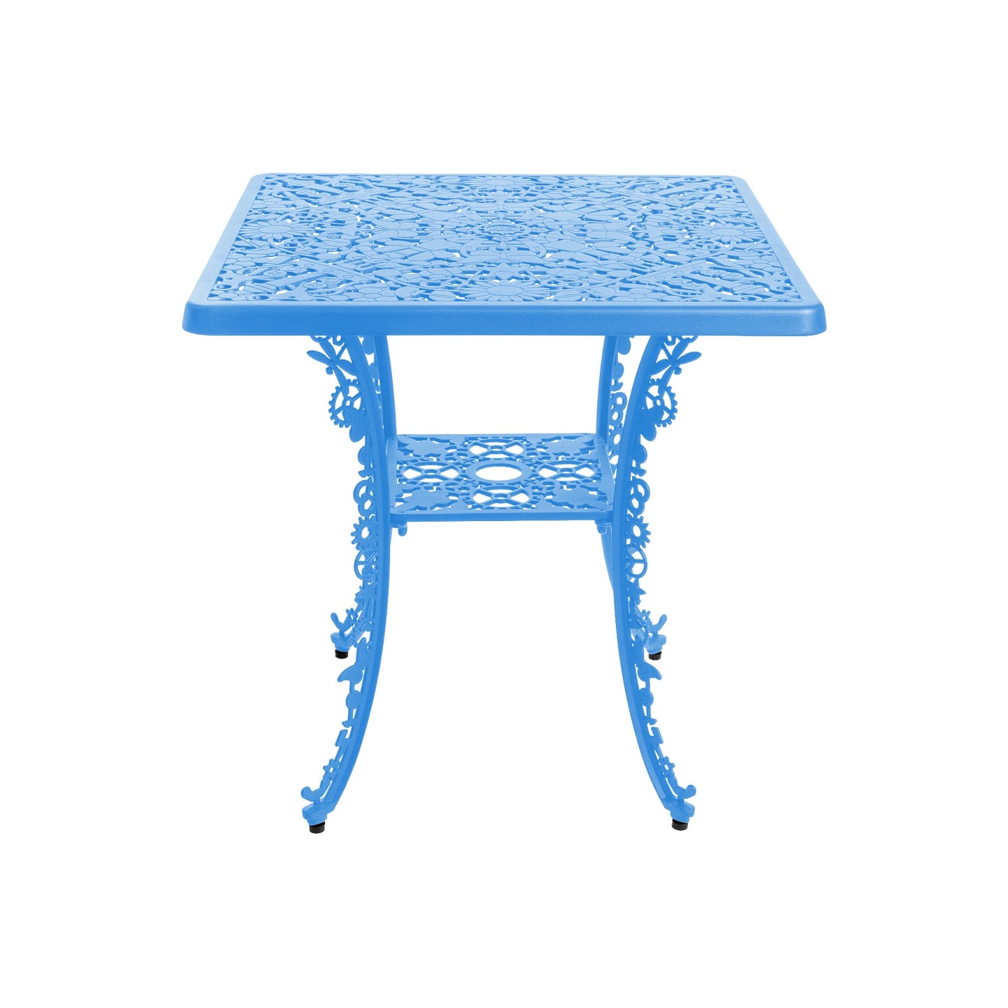 Industry Collection Aluminum Square Table Sky Blue