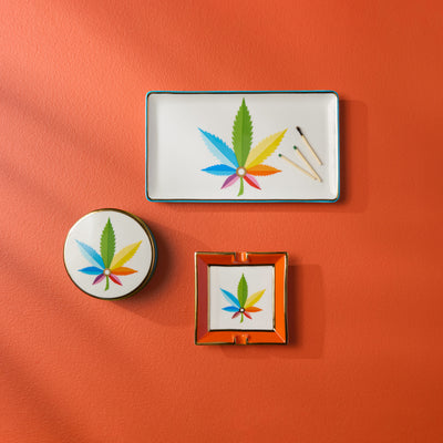 Aschenbecher Sinsemilla Hanf Square Ashtray