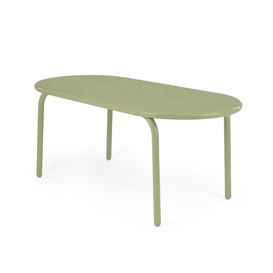 GROOVE OBROUND TABLE MOSS