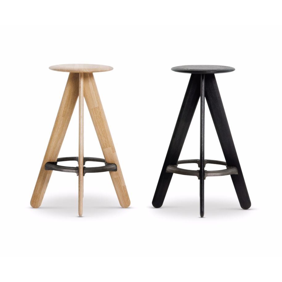 Bar stool Slab Black