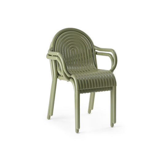 GROOVE ARM CHAIR MOSS
