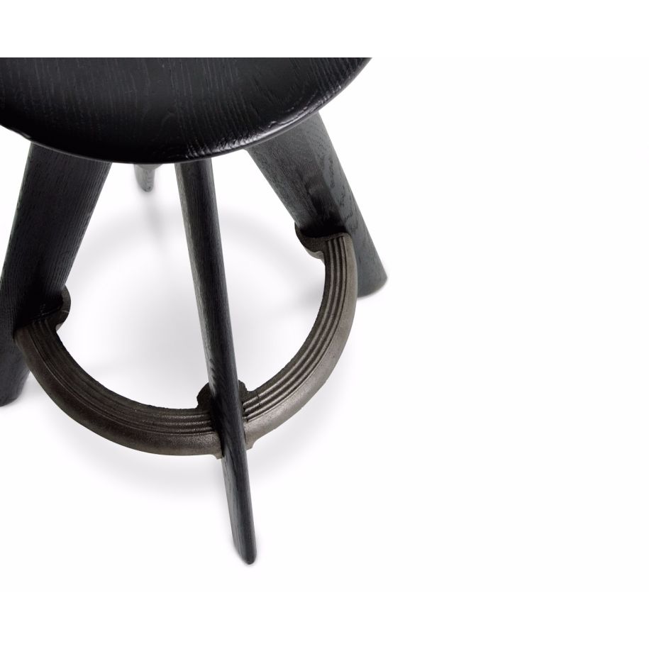 Bar stool Slab Black