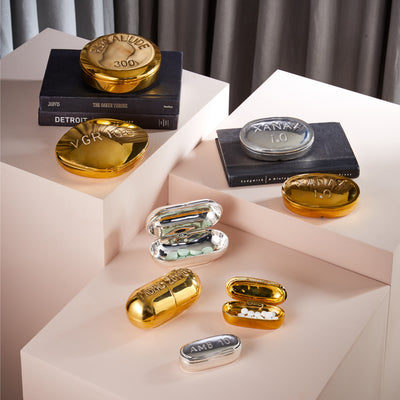 Xanax pill box made of brass