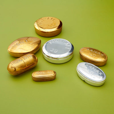 Xanax pill box made of brass