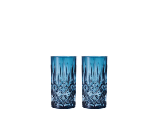 NACHTMANN Noblesse Long Drink Glass - Vintage Blue Set of 2