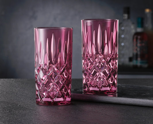 NACHTMANN Noblesse Long Drink Glass - Berry Set of 2