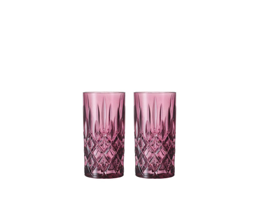 NACHTMANN Noblesse Long Drink Glass - Berry Set of 2