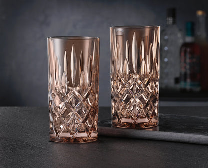 NACHTMANN Noblesse Long Drink Glass - Tobacco Set of 2