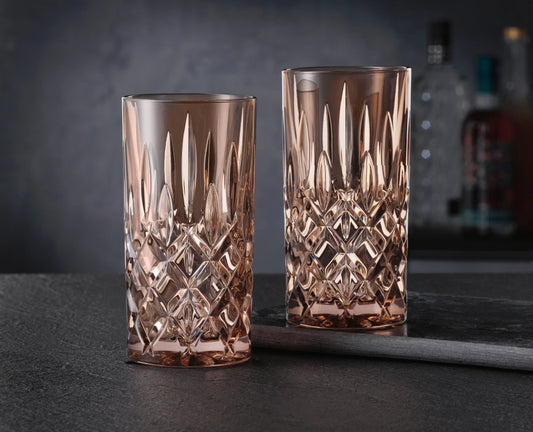 NACHTMANN Noblesse Long Drink Glass - Tobacco Set of 2