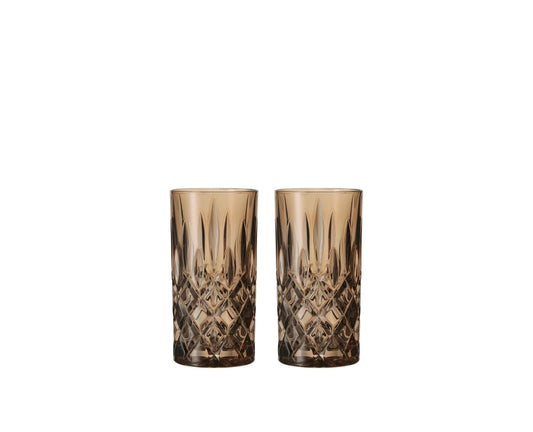 NACHTMANN Noblesse Long Drink Glass - Tobacco Set of 2