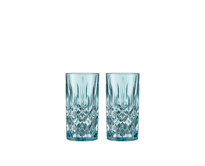 NACHTMANN Noblesse Long Drink Glass - Aqua Set of 2
