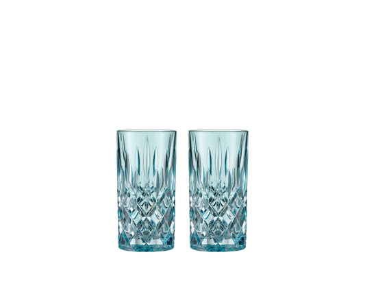 NACHTMANN Noblesse Long Drink Glass - Aqua Set of 2