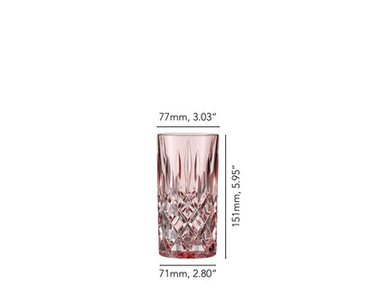 NACHTMANN Noblesse Long Drink Glass - Rosé Set of 2