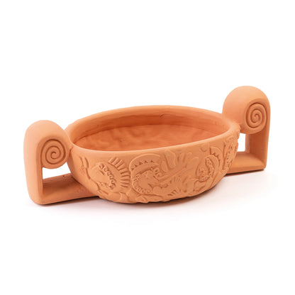 Magna Graecia terracotta vase centerpiece