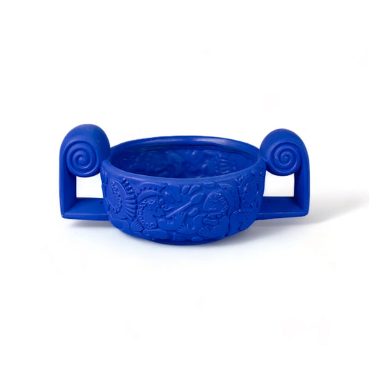 Terracotta vase Centrotavola Blue