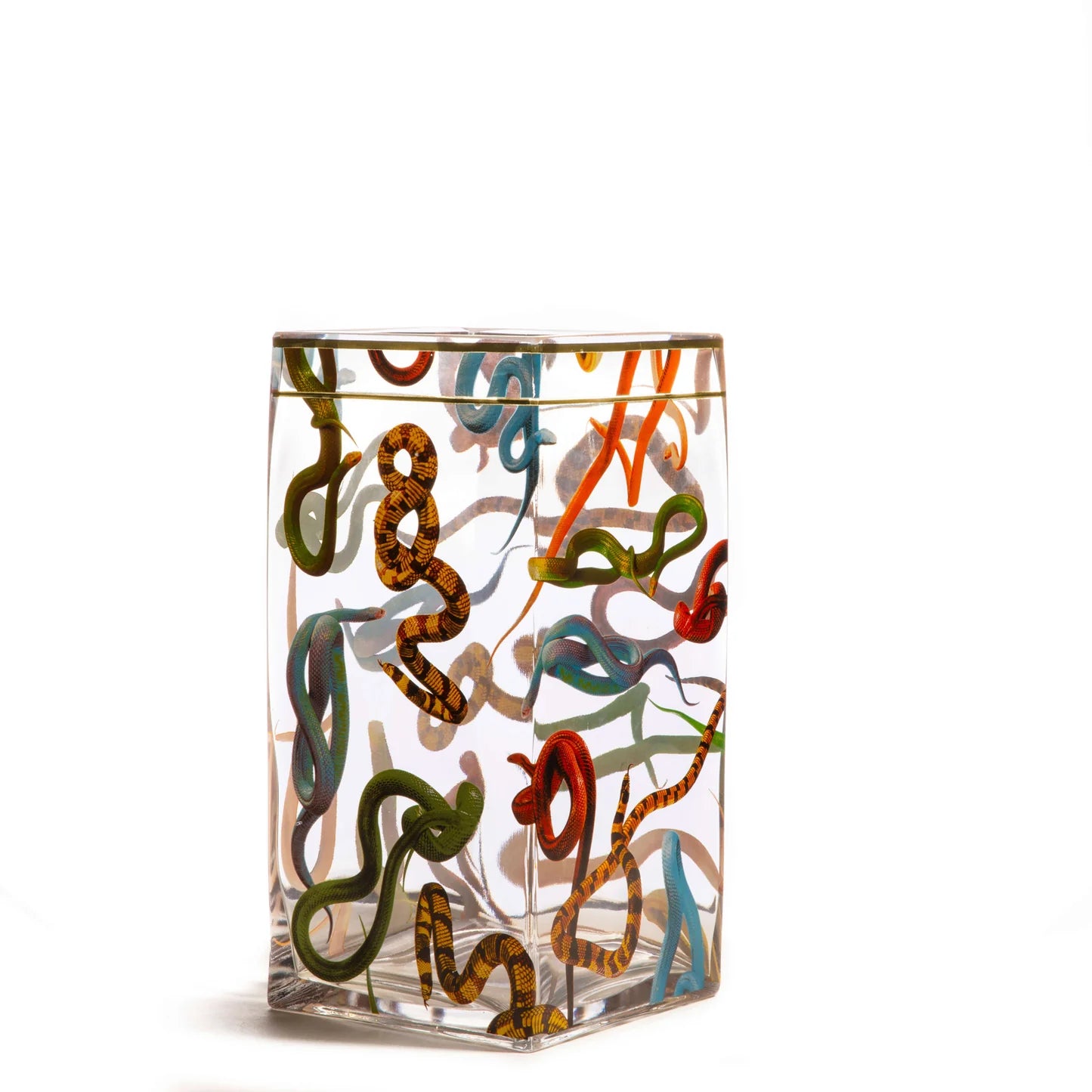 Glass vase Snakes big