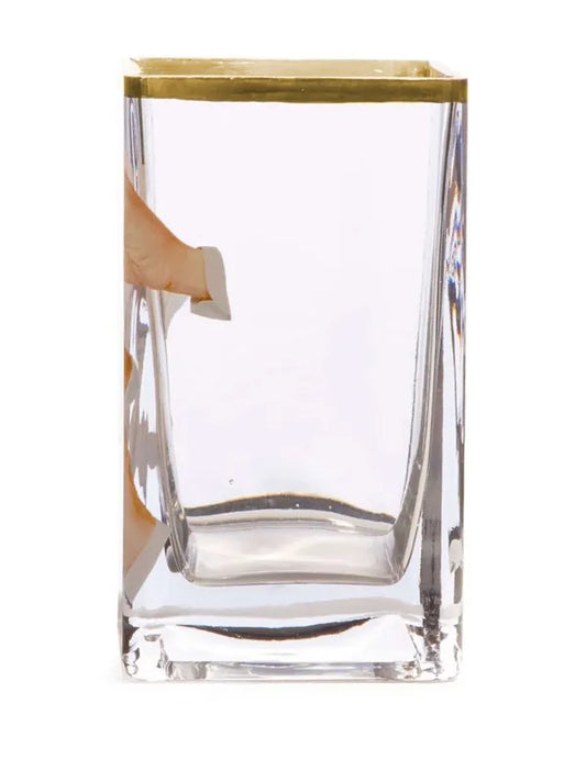 Glass vase Lipstick big