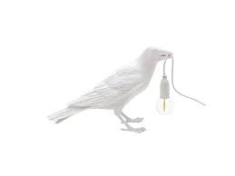 Bird Lamp White Waiting OUTDOOR