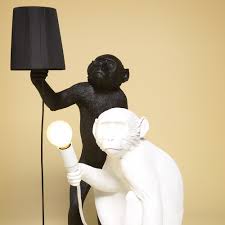 Monkey Lampshade Black