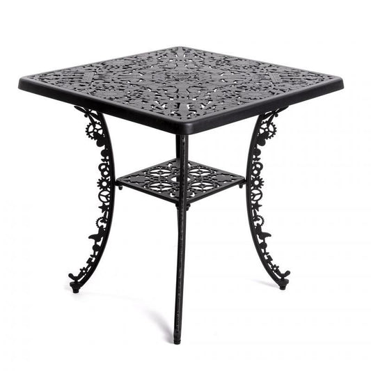 Industry Collection Aluminium Square Table Black
