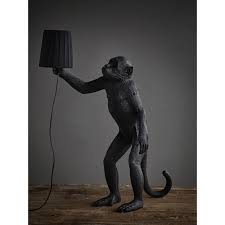Monkey Lampshade Black