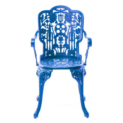 Industry Collection Aluminum Armchair - Sky Blue