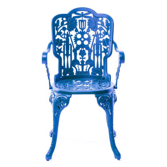 Industry Collection Aluminium Armchair - Sky Blue