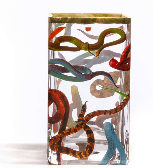 Glass vase Snakes big