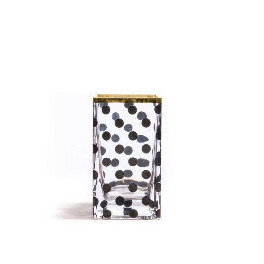 Glass Vase Shit Pois medium