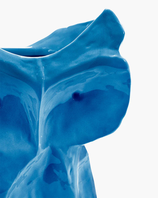 Owl Vase - blue After Midnight