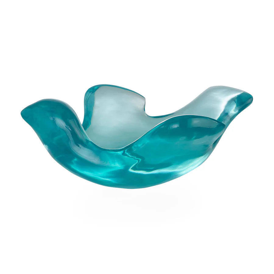 GIANT ACRYLIC BIRD BOWL - TURQUOISE