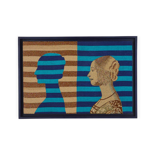 RENAISSANCE STRIPES BEADED WALL ART