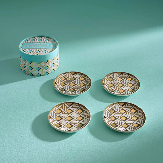 BASKETWEAVE COASTERS