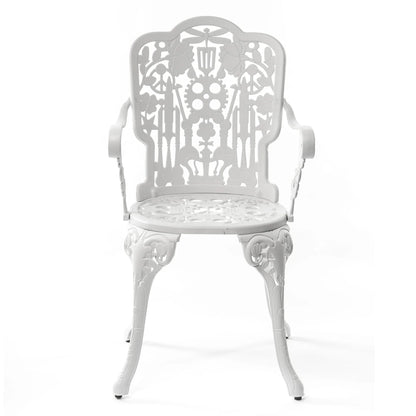 Industry Collection Aluminum Armchair - White