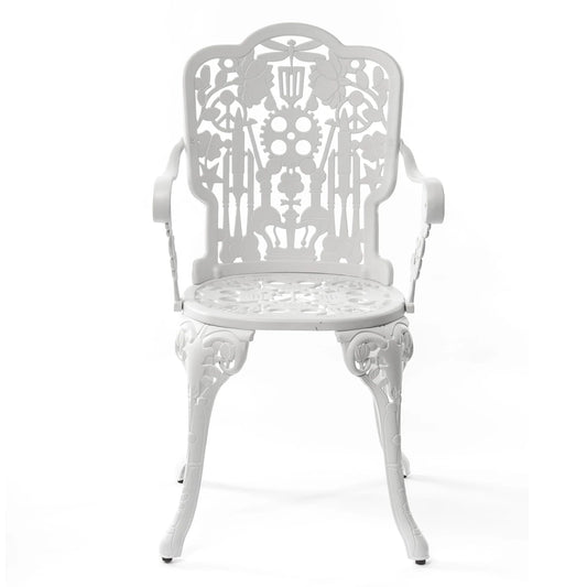 Industry Collection Aluminium Armchair - White