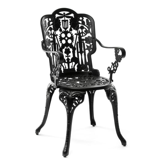 Industry Collection Aluminium Armchair - Black