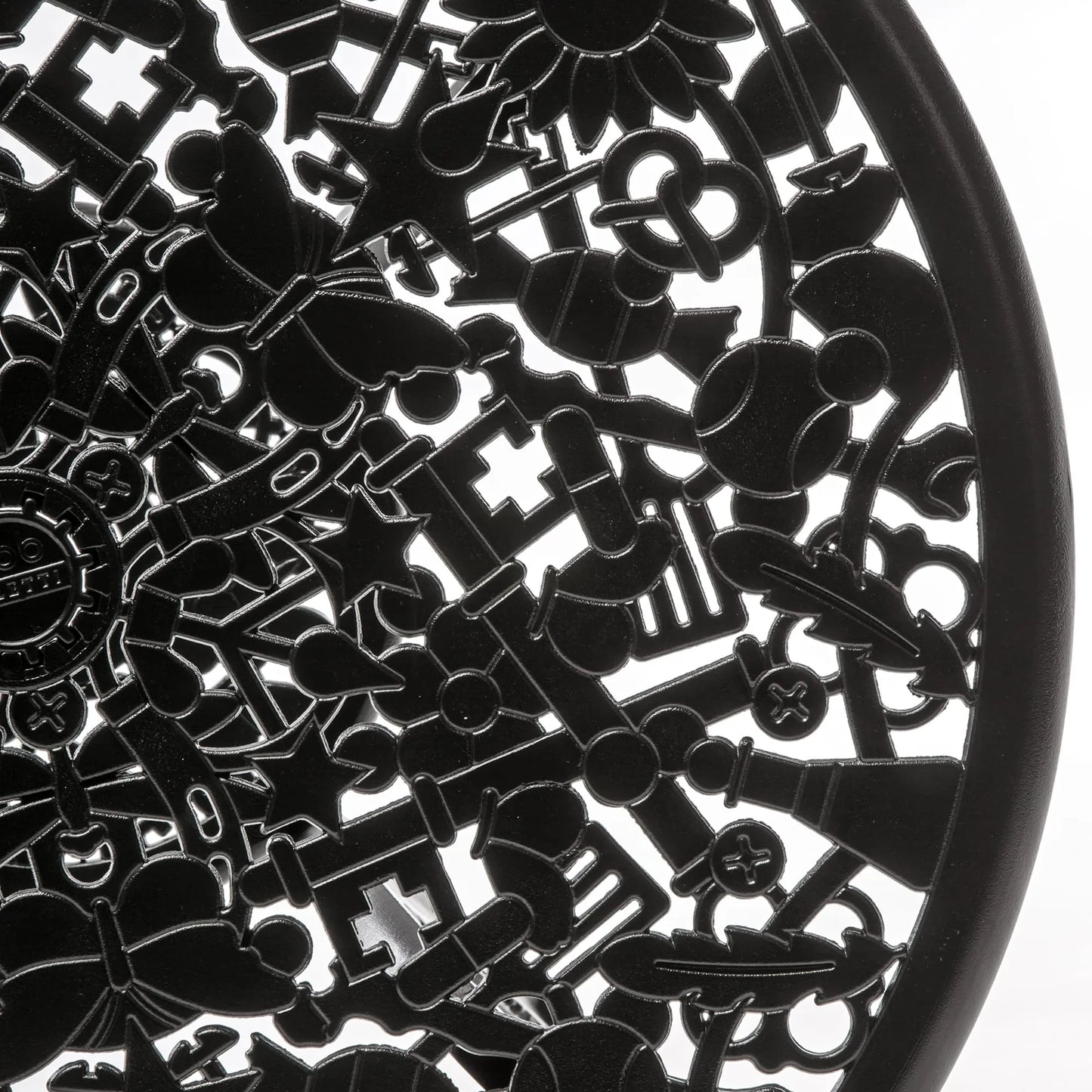 Industry Aluminium Round Table -  Black
