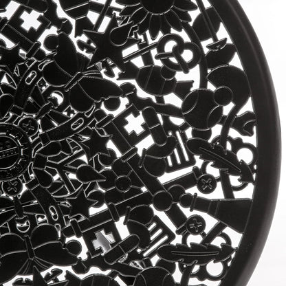 Industry Aluminium Round Table -  Black