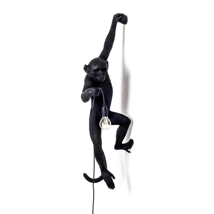 The Monkey Lamp Black Hanging Version Left