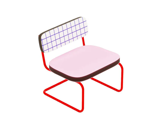 Seletti SUPER LOUNGE CHAIR BLUE GRID