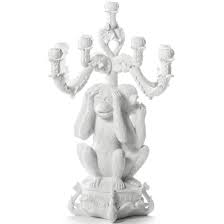 Giant Burlesque 3 Monkeys White