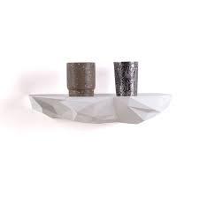 Space Rocks Shelf Big White 