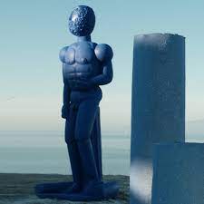 Terracotta Statue Bronzo Blue