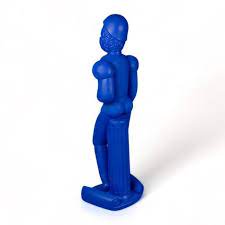 Terracotta Statue Helmet Blue