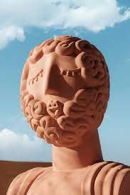 Magna Graecia Terracotta Bust Man