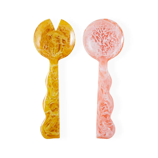 COMO RIPPLE SALAD SERVING SET