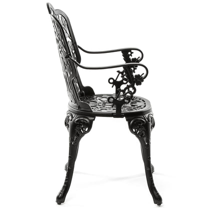 Industry Collection Aluminum Armchair - Black