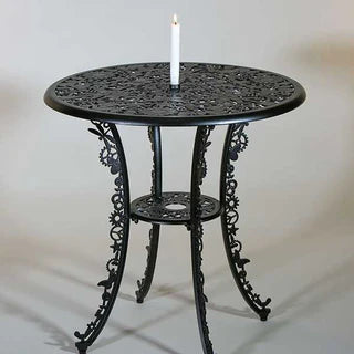 Industry Aluminium Round Table -  Black